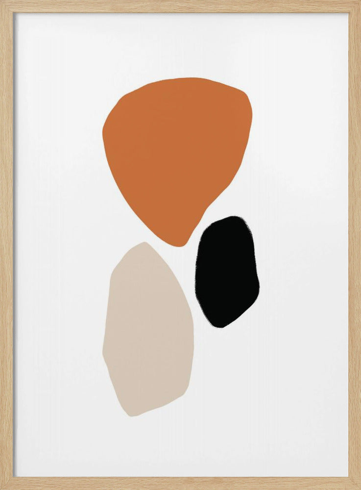 Organische Formen in Erdtönen | Poster