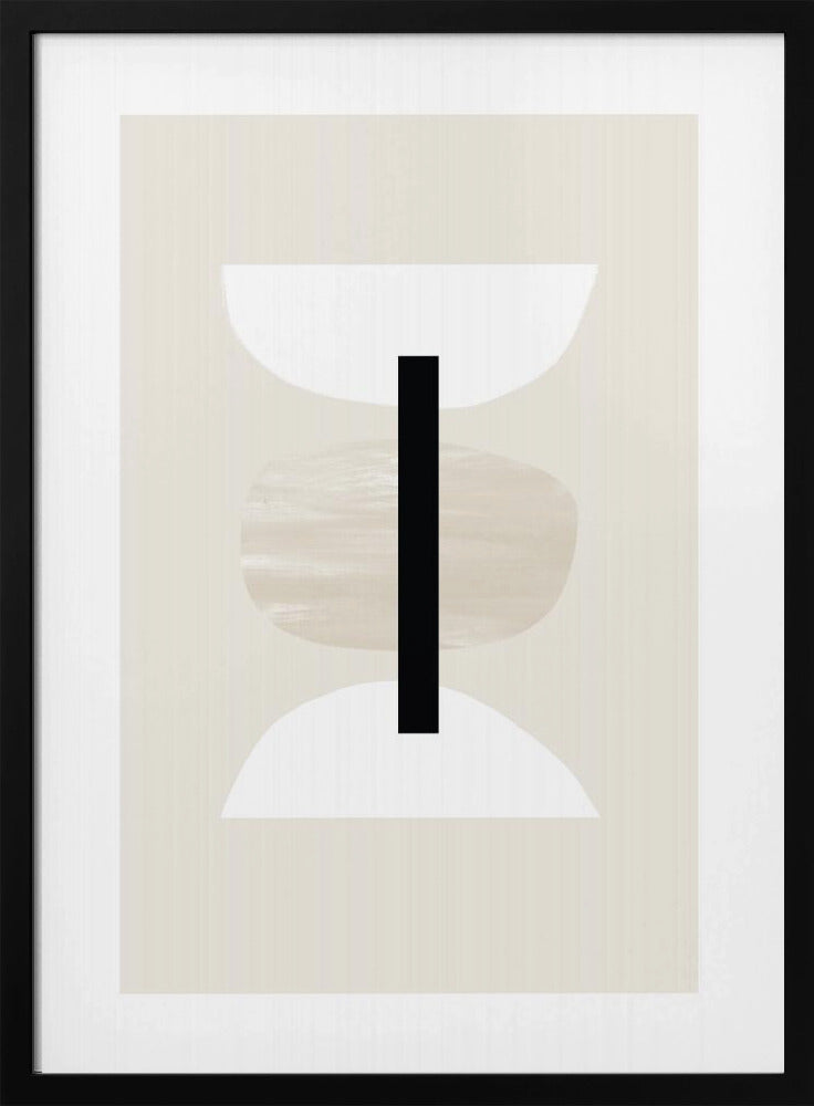 Geometrische Formen in neutralen Tönen | Poster