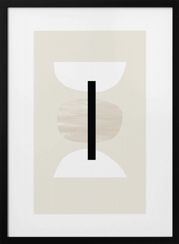 Geometrische Formen in neutralen Tönen | Poster