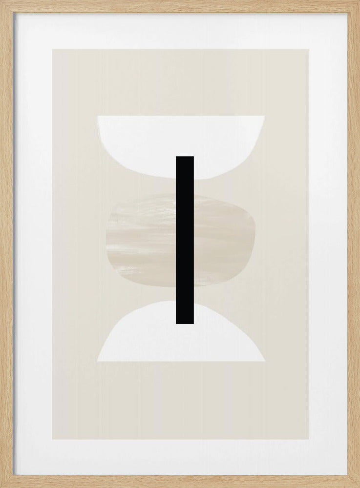 Geometrische Formen in neutralen Tönen | Poster