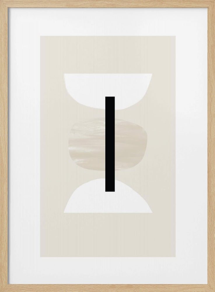 Geometrische Formen in neutralen Tönen | Poster