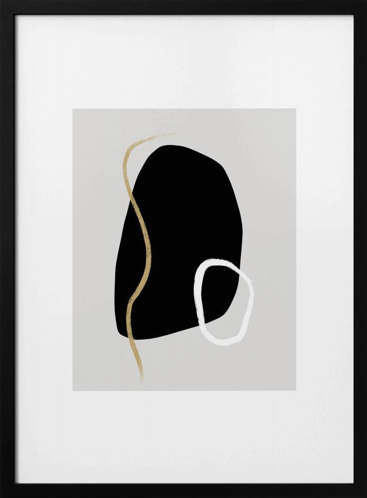 Bold Black Shapes | Poster