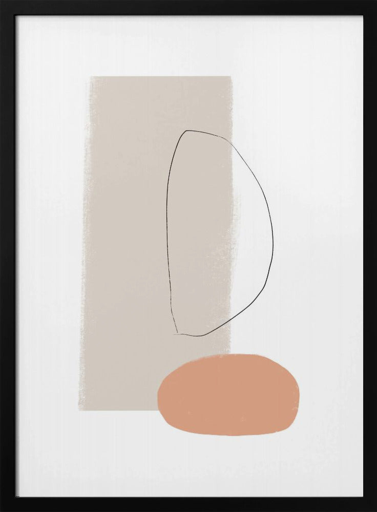 Einfache Formen und sanfte Farben | Poster