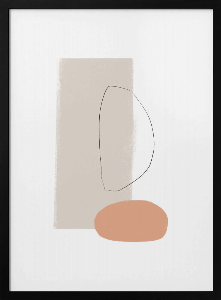 Einfache Formen und sanfte Farben | Poster