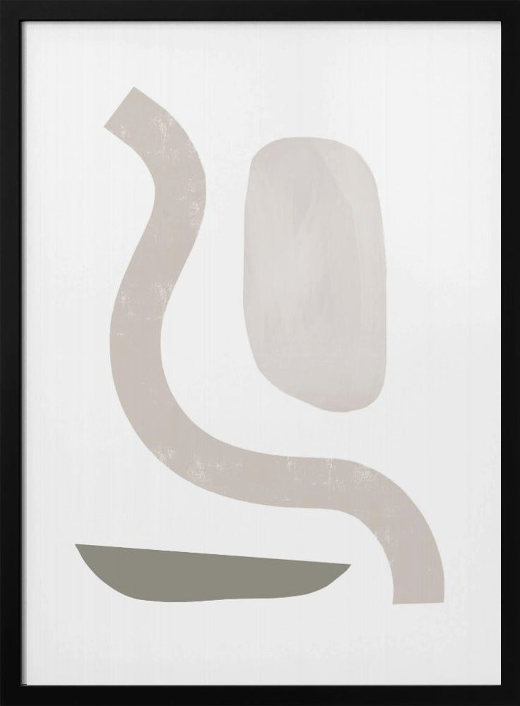 Gedämpfte Kurven Geometrie | Poster