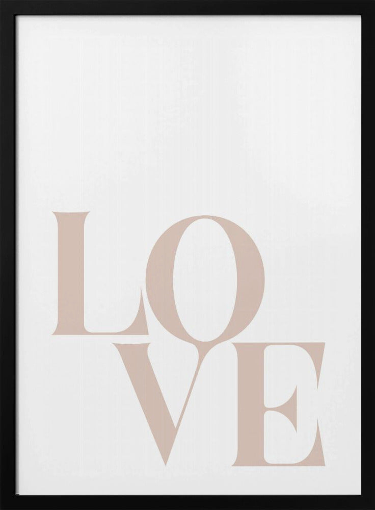 Minimalistische Liebestypografie | Poster