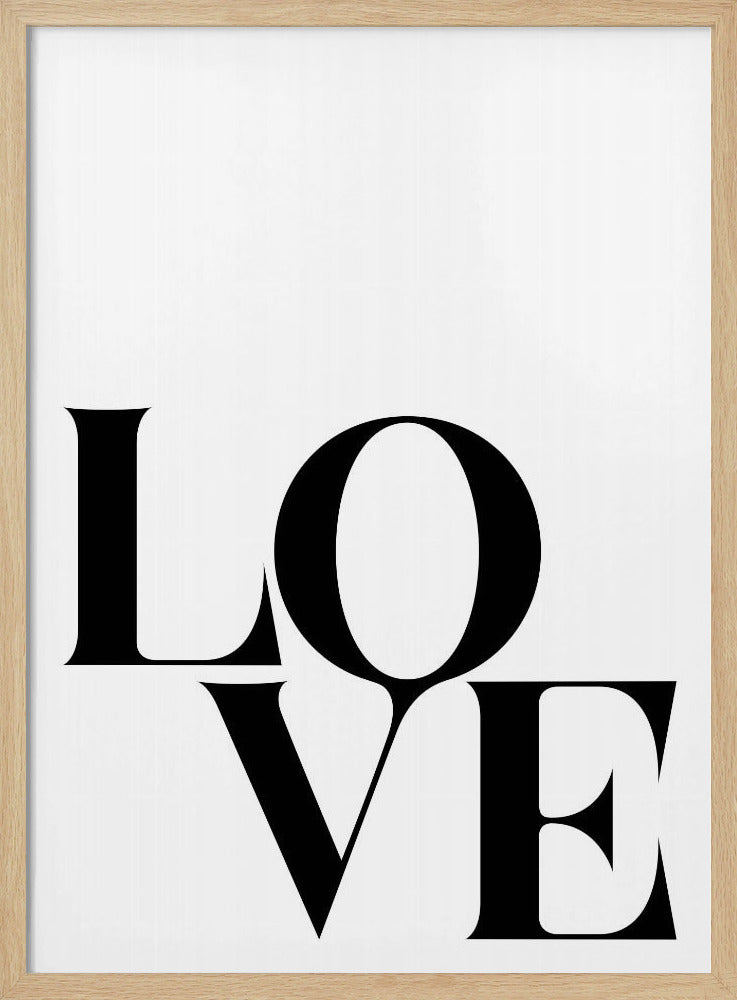 Mutige Liebestypografie | Poster