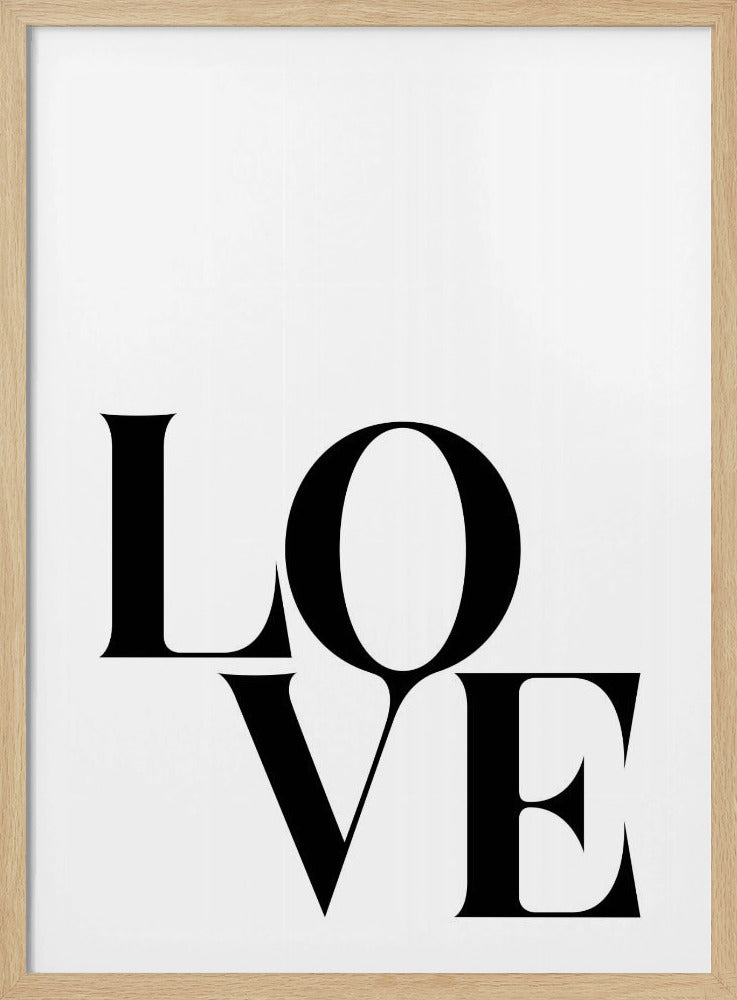 Mutige Liebestypografie | Poster