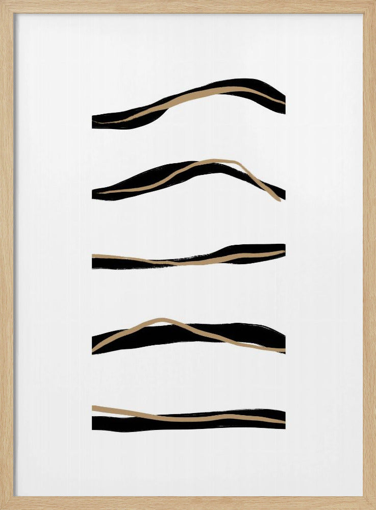 Fließende Streifen | Poster