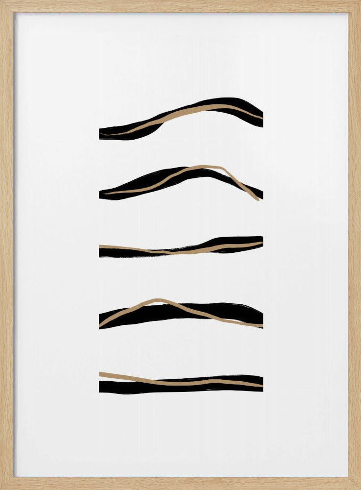 Fließende Streifen | Poster