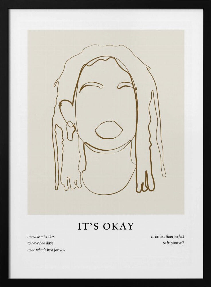 Woman line portrait | Poster