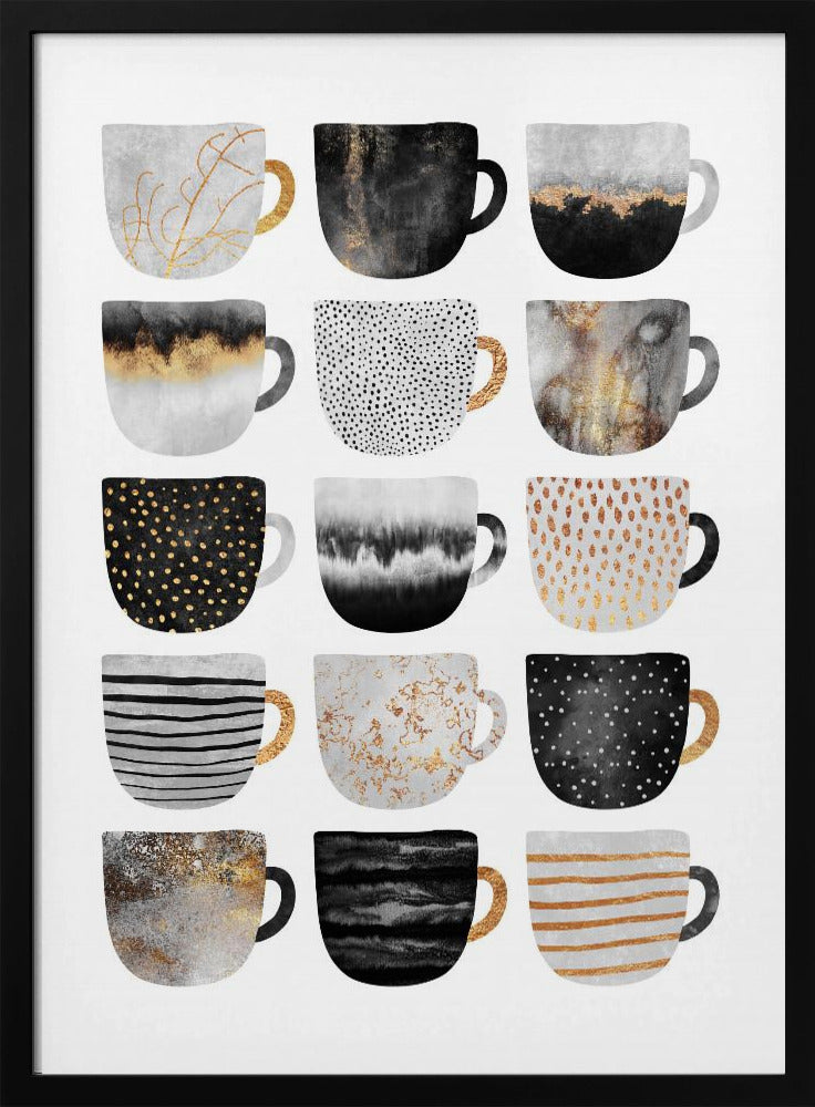 Pretty Coffee Cups | Poster