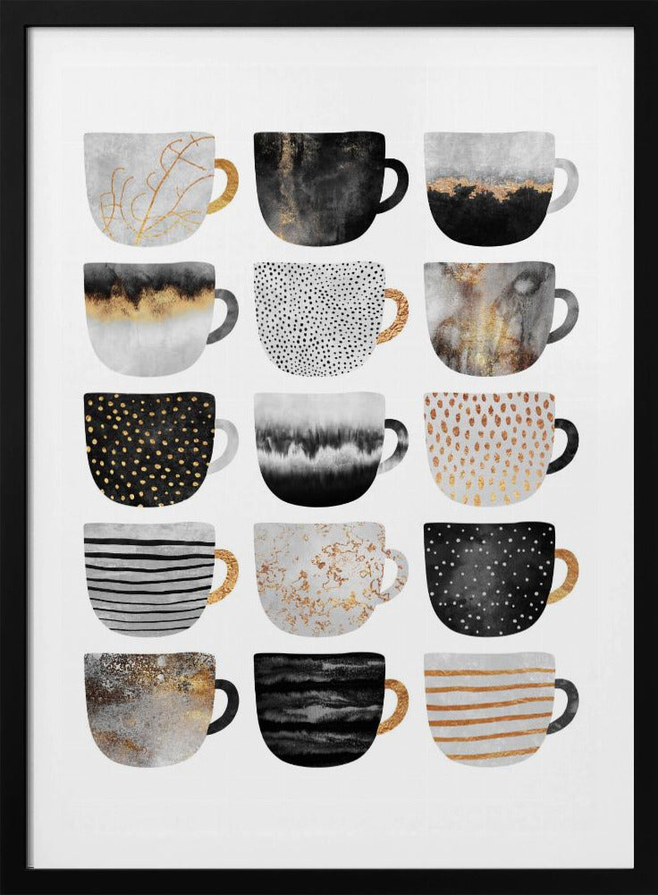 Pretty Coffee Cups | Poster