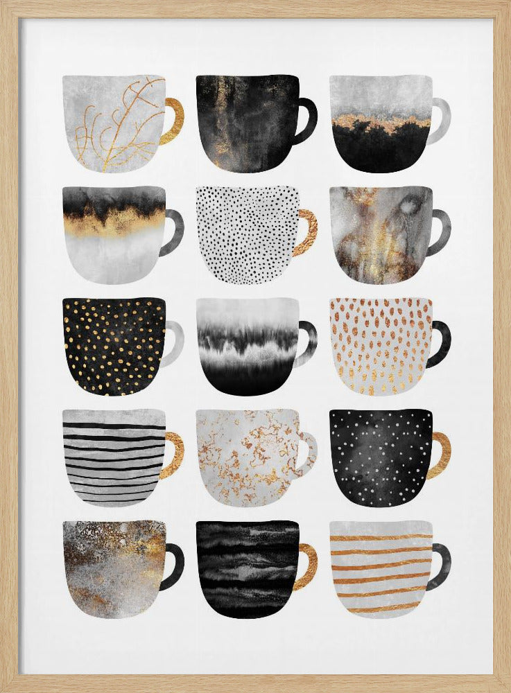 Pretty Coffee Cups | Poster