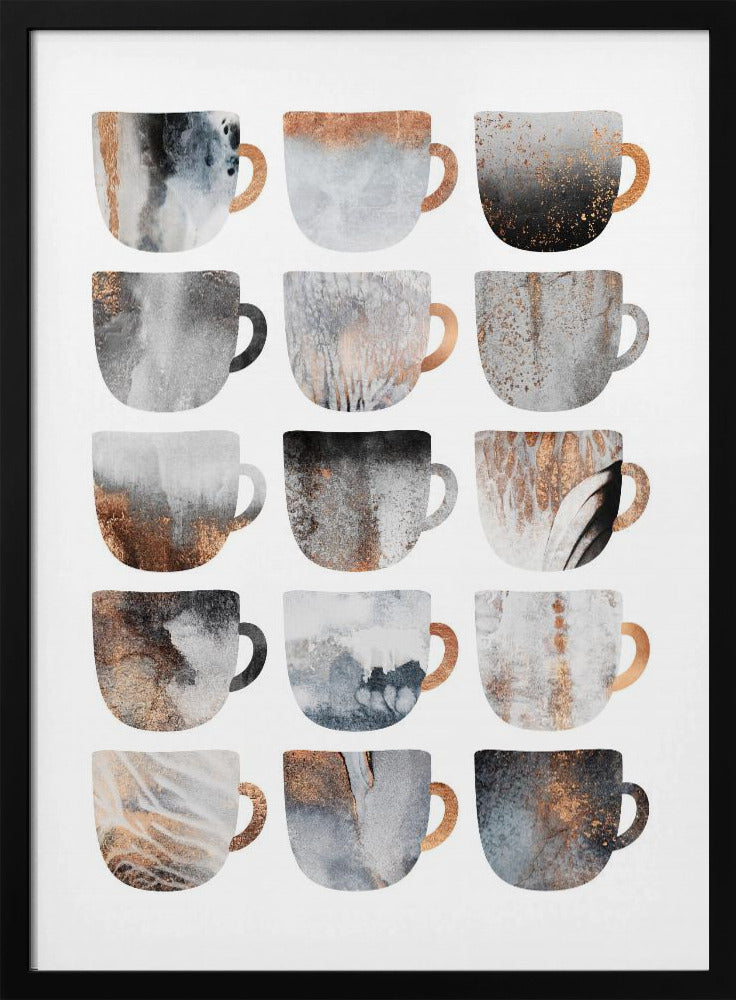 Dreamy Coffee Cups | Poster
