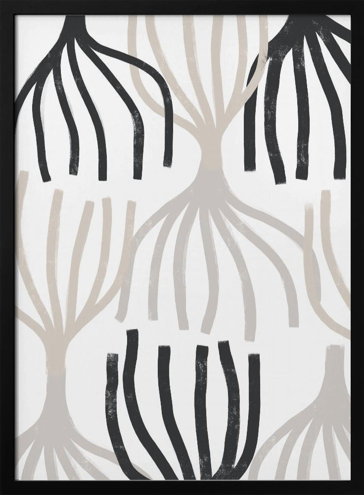 Monochrome Wurzeln | Poster