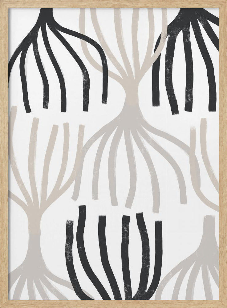 Monochrome Wurzeln | Poster