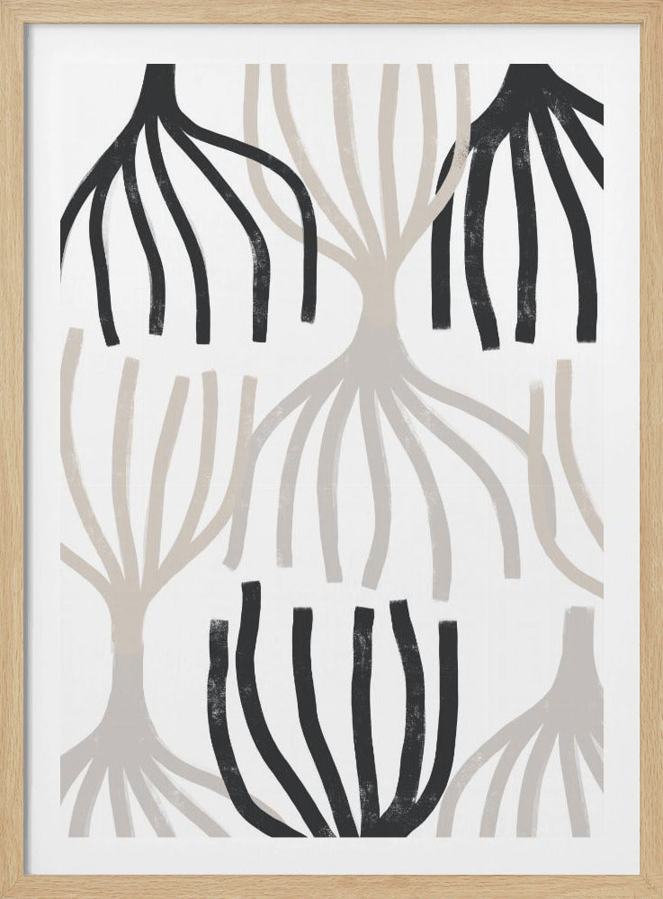Monochrome Wurzeln | Poster