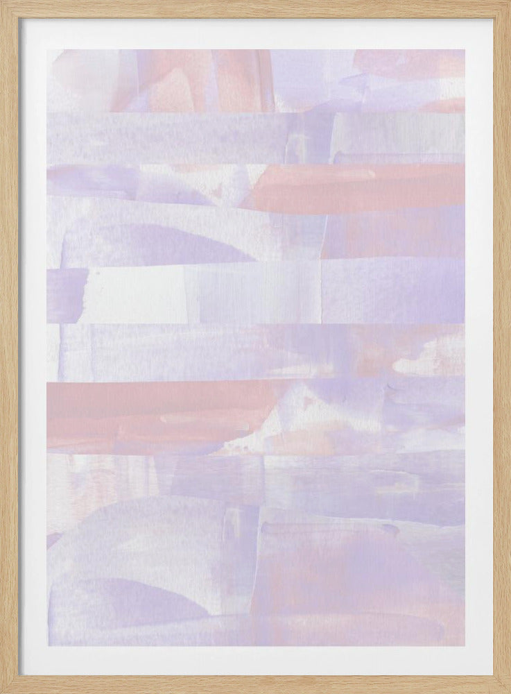Pastelltöne von Lavendel und Pfirsich | Poster