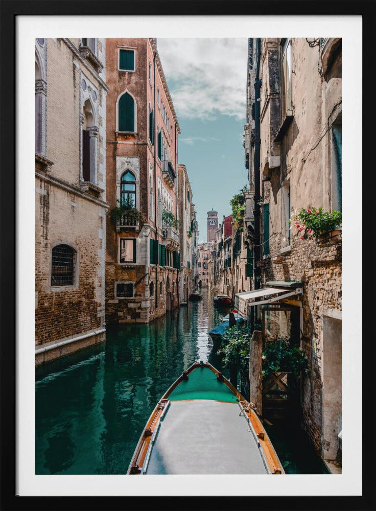 Boot auf dem Fluss | Poster