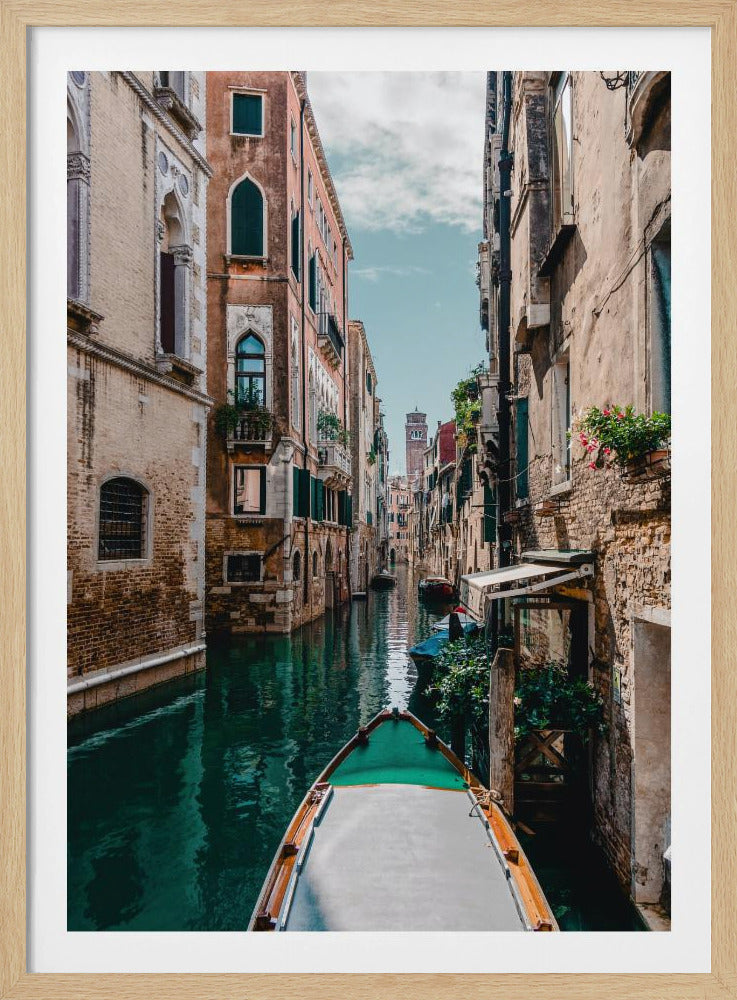 Boot auf dem Fluss | Poster