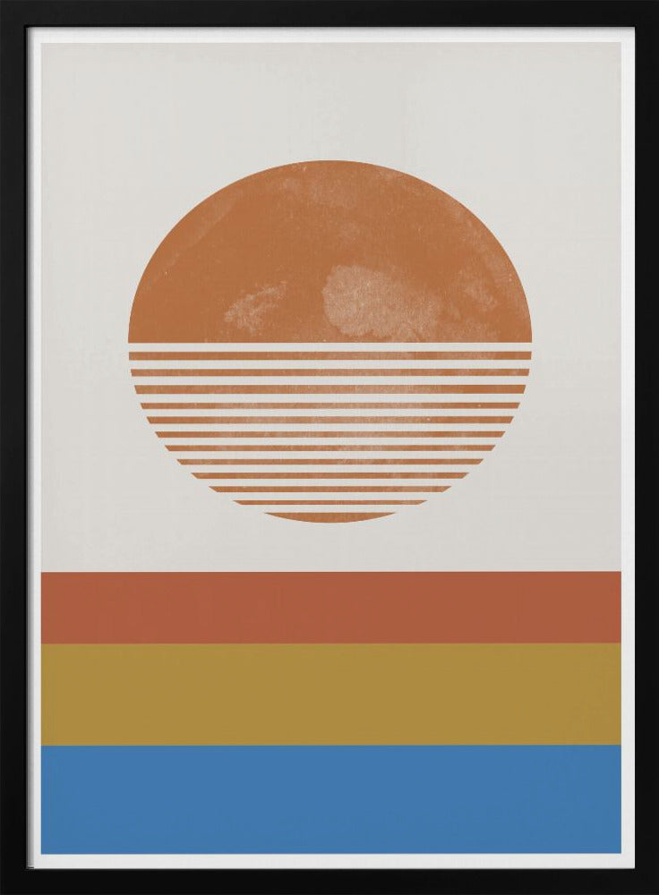 Gestreifte Horizontsonne | Poster