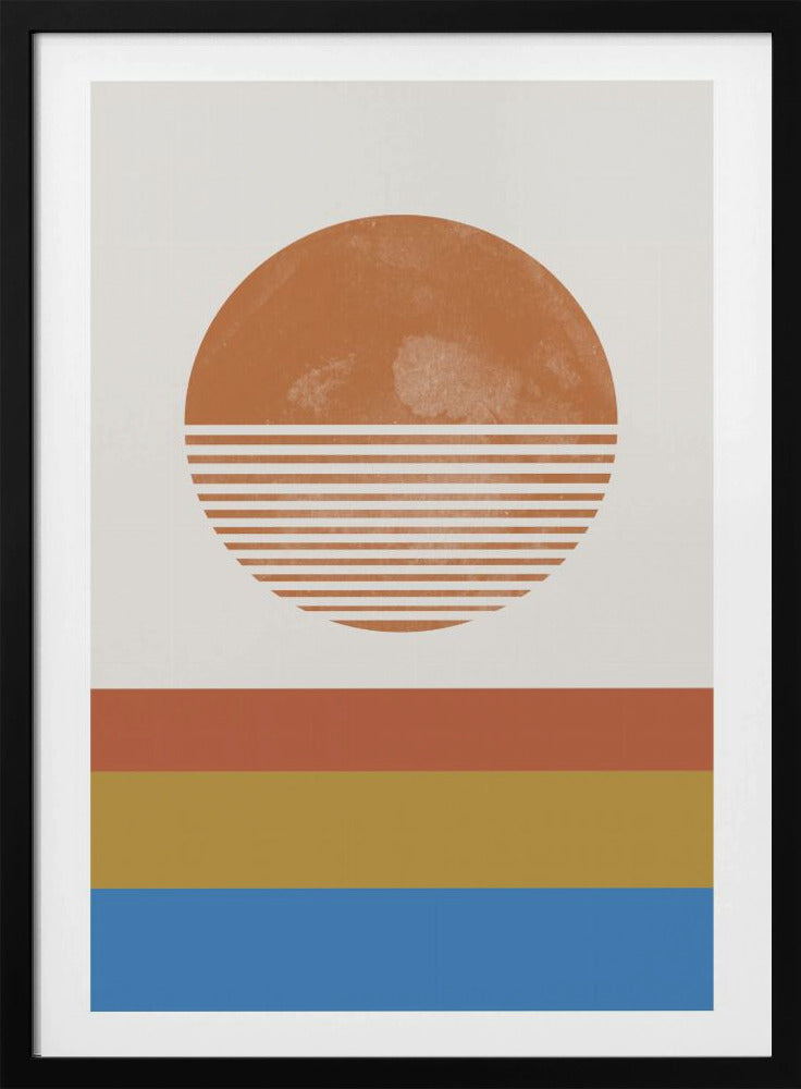 Gestreifte Horizontsonne | Poster