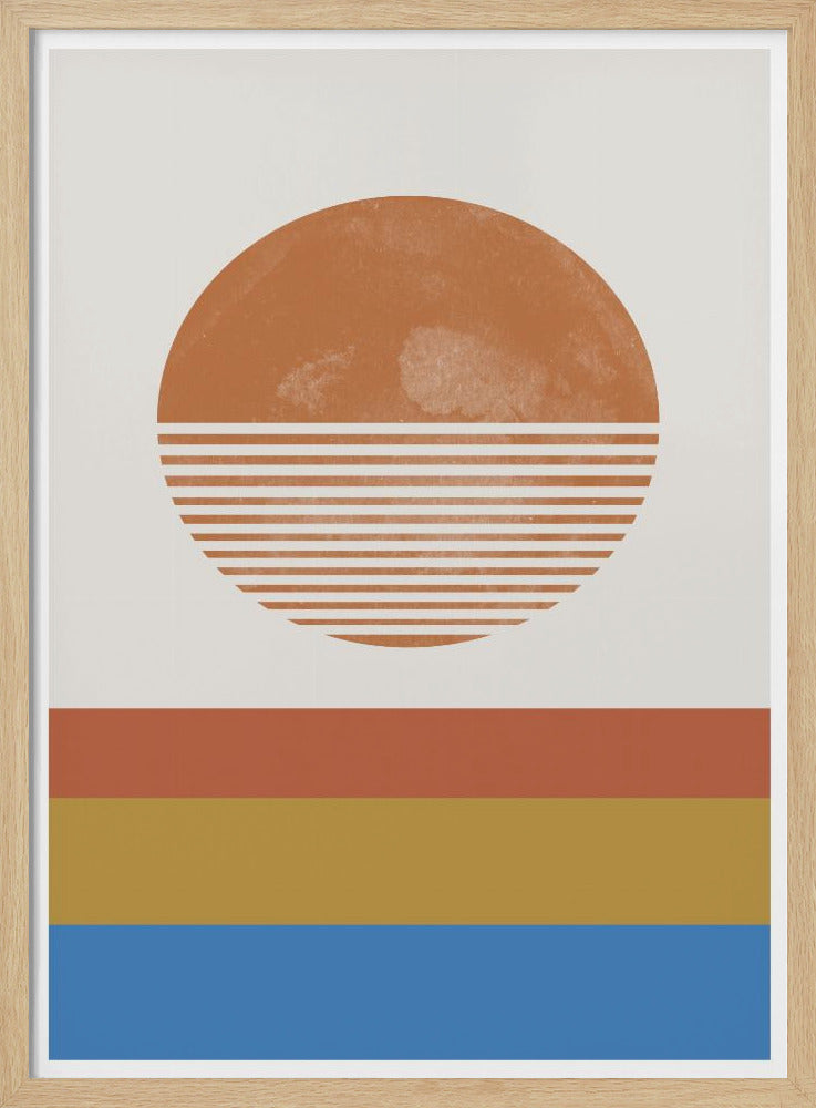 Gestreifte Horizontsonne | Poster