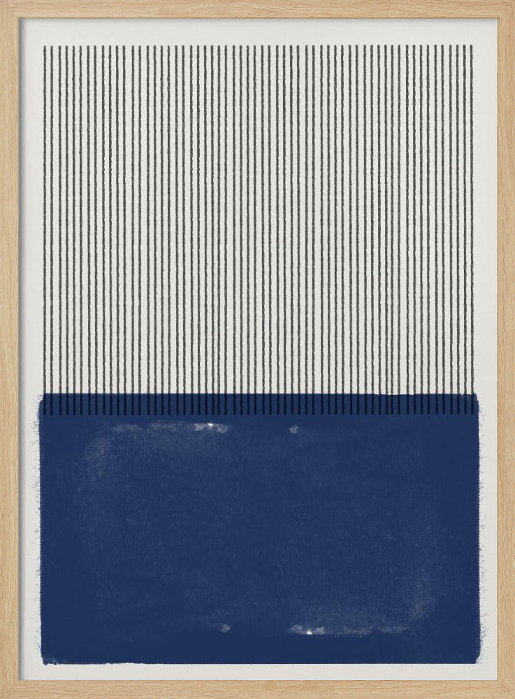 Blaue Linie Harmonie | Poster