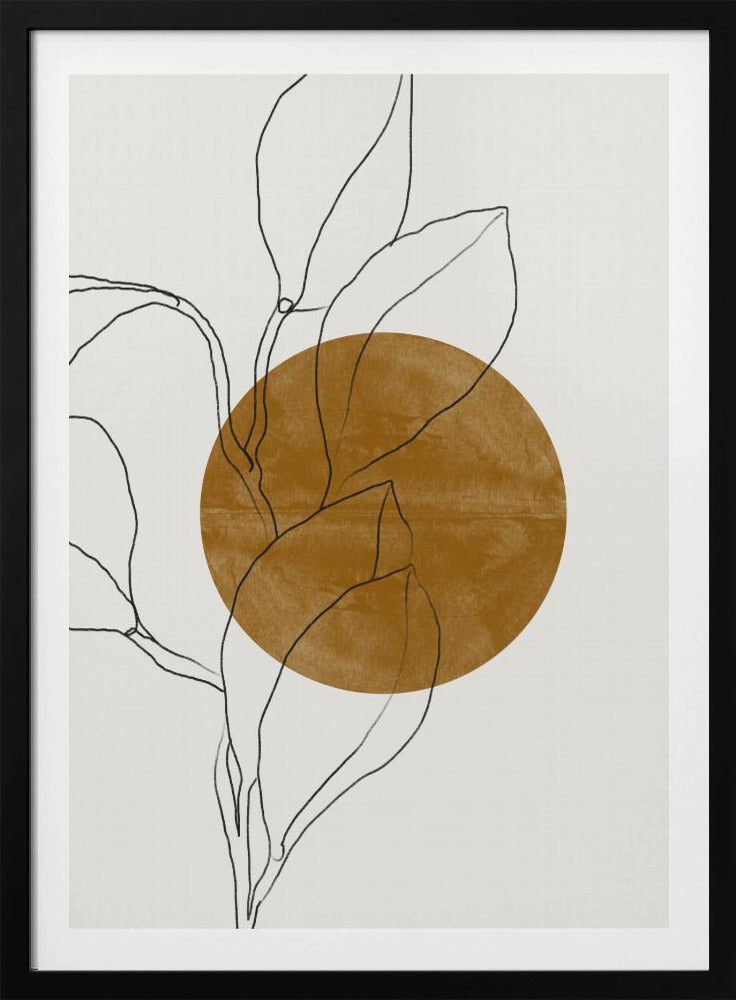 Linie Blatt Harmonie | Poster