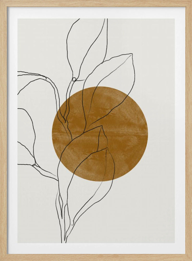 Linie Blatt Harmonie | Poster