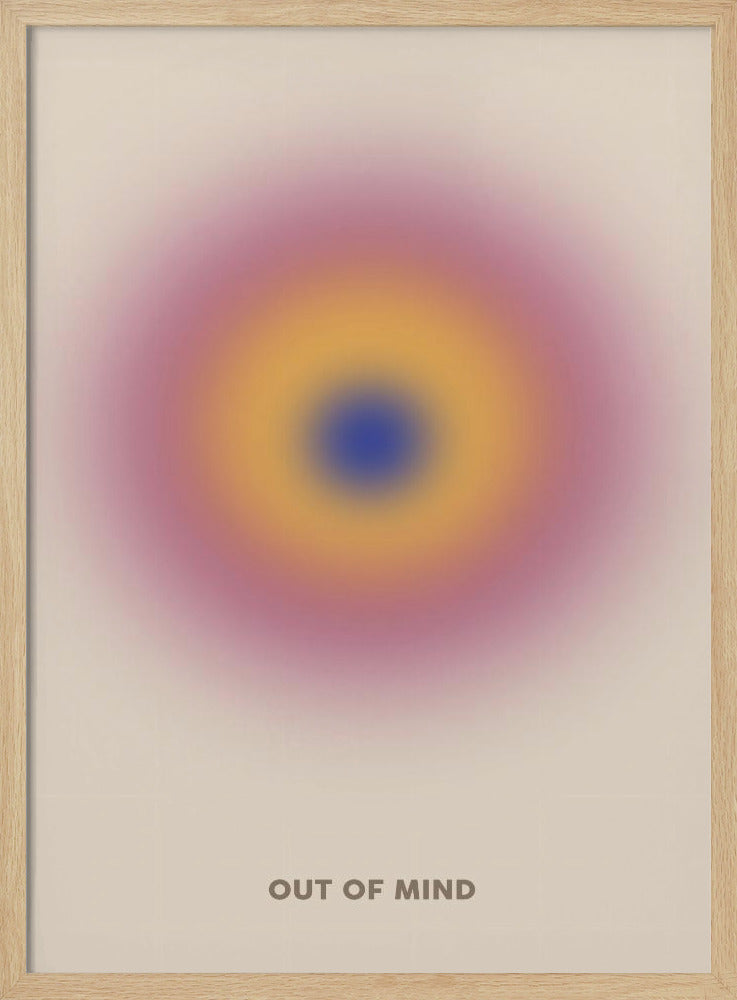 Buntes konzentrisches Leuchten | Poster
