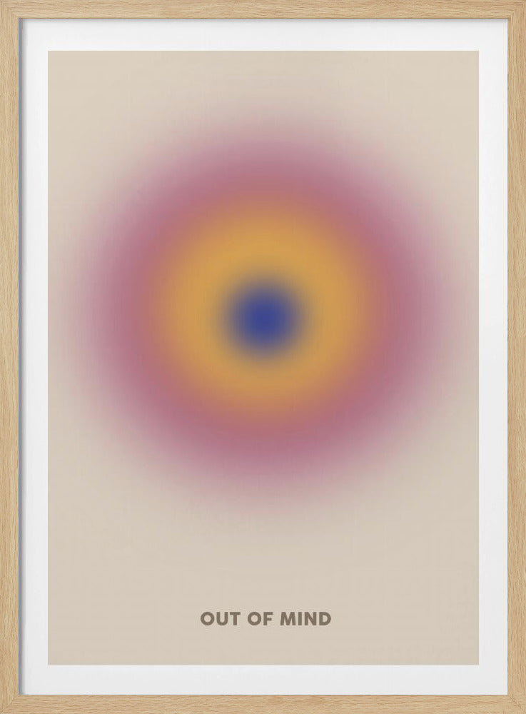 Buntes konzentrisches Leuchten | Poster