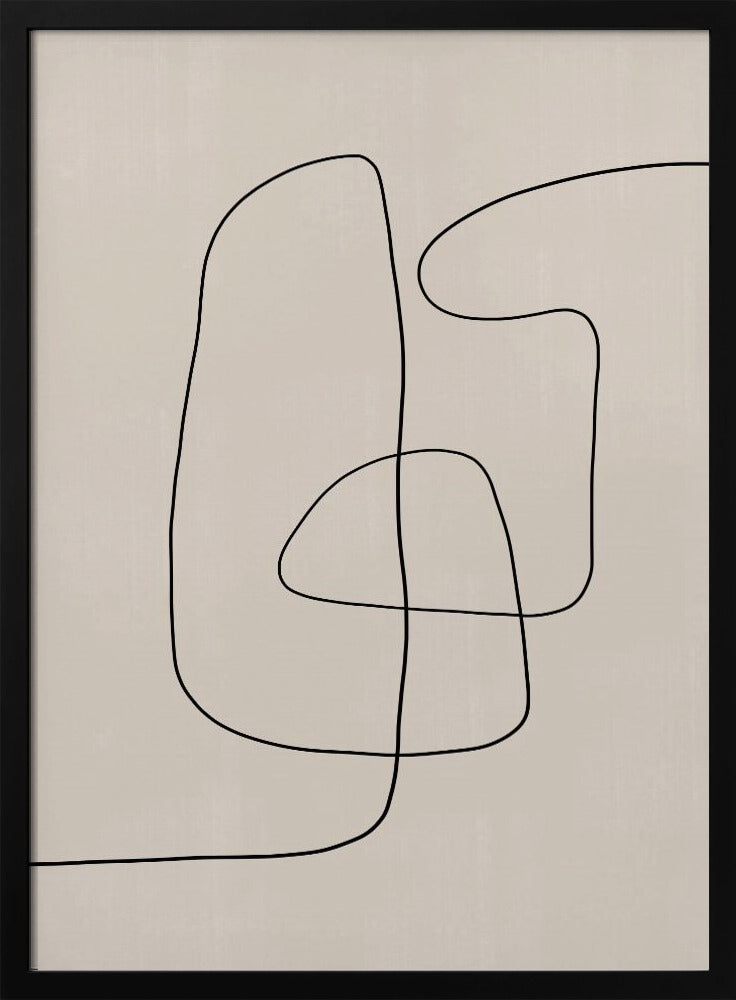 Geschwungener Linientanz | Poster
