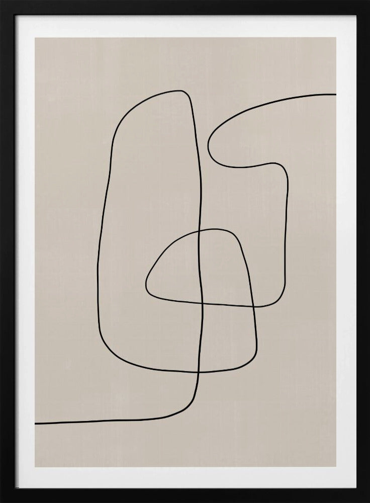 Geschwungener Linientanz | Poster