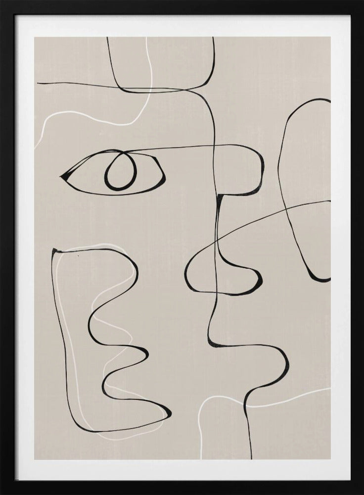 Abstrakte Gesichtslandschaft | Poster