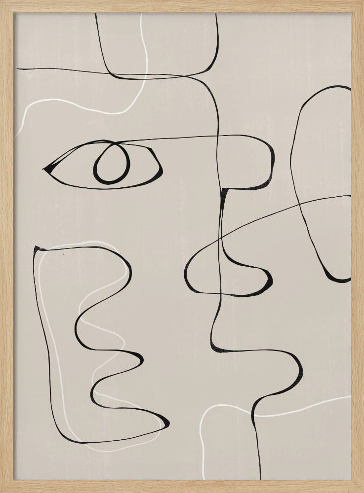 Abstrakte Gesichtslandschaft | Poster
