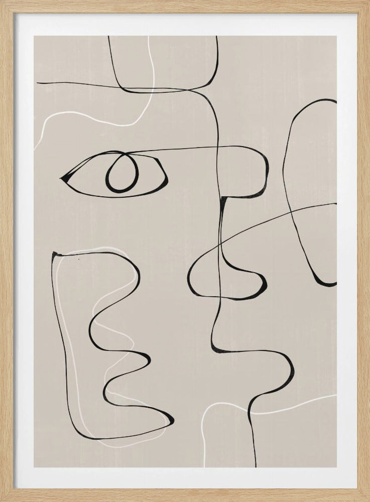 Abstrakte Gesichtslandschaft | Poster
