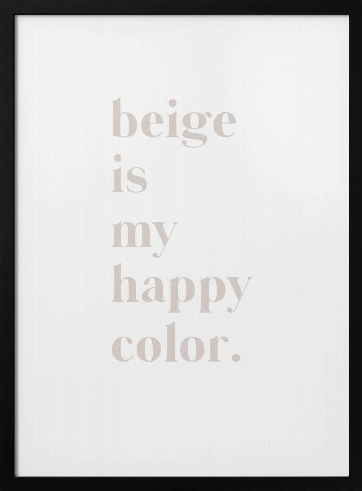 Beige Bliss | Poster