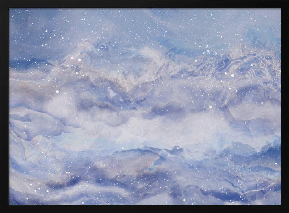 Berge unter einem Sternenhimmel | Poster