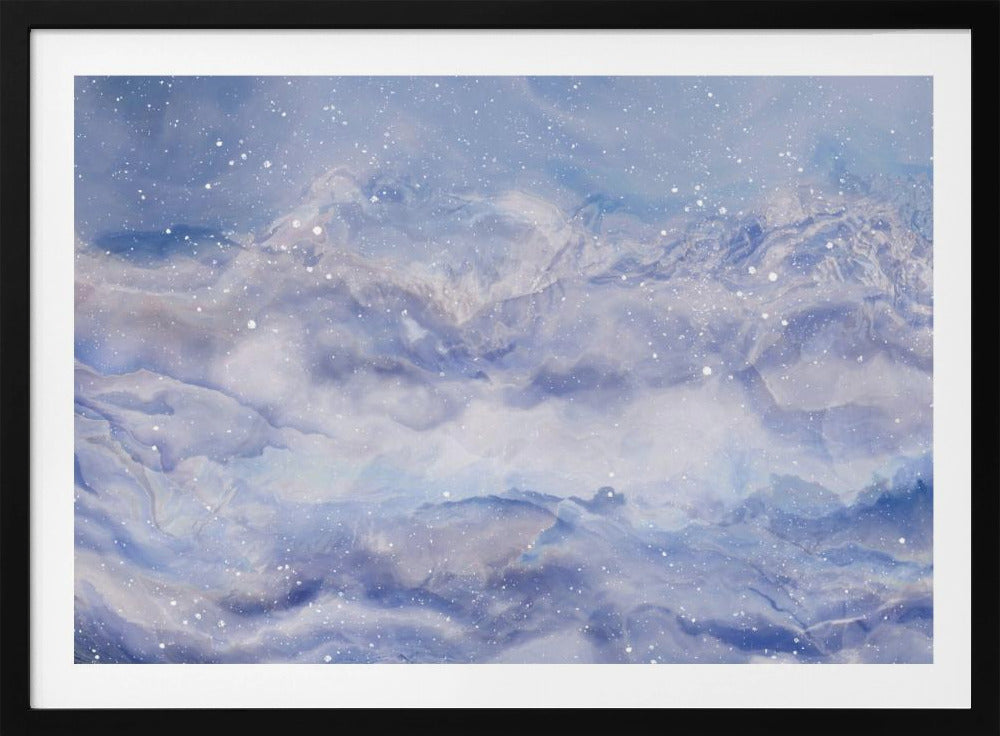 Berge unter einem Sternenhimmel | Poster