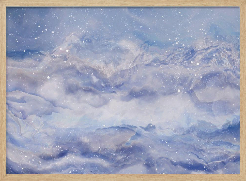 Berge unter einem Sternenhimmel | Poster