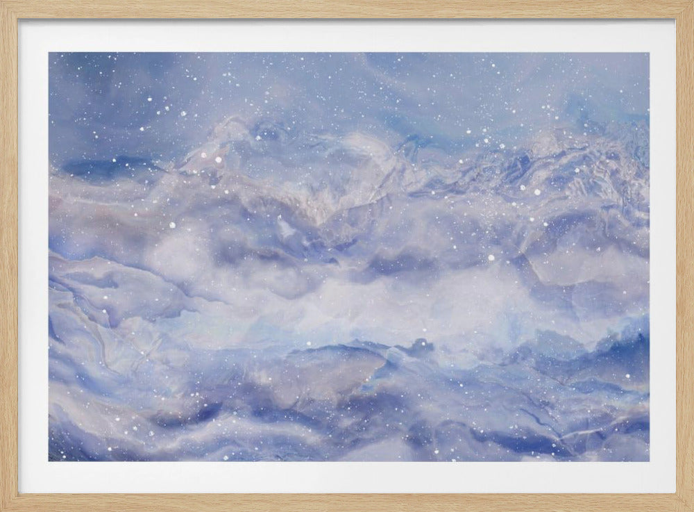 Berge unter einem Sternenhimmel | Poster