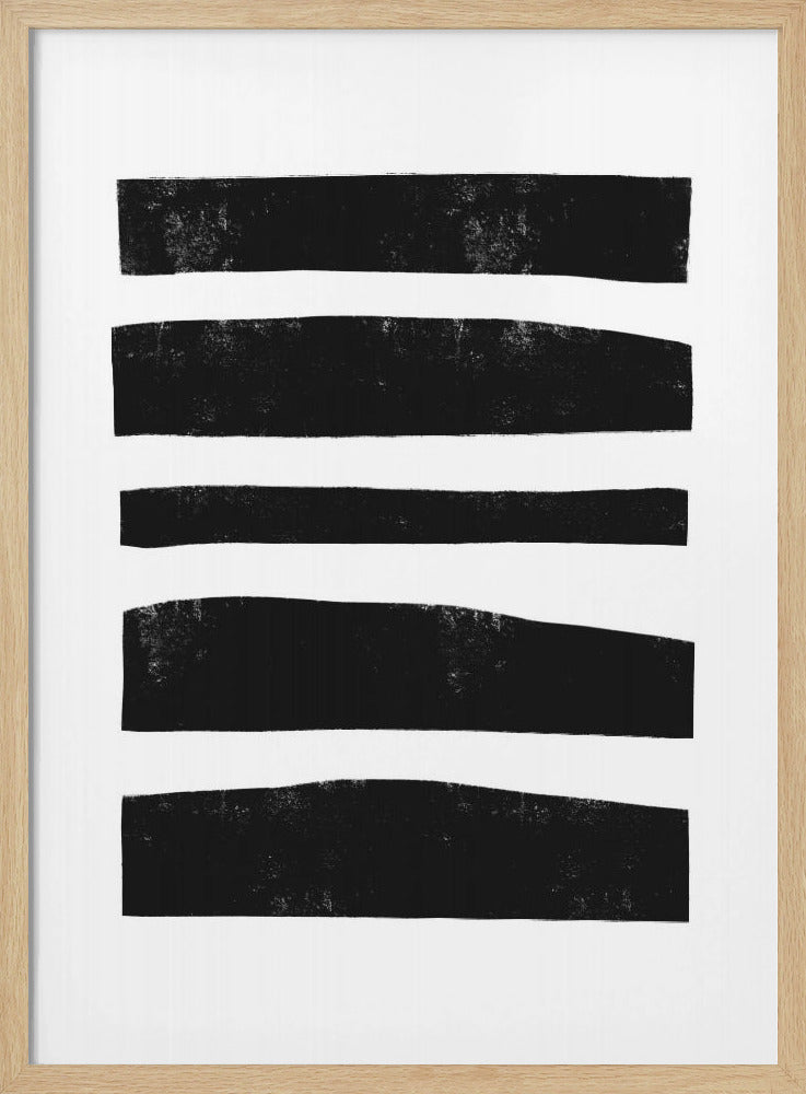 Monochrome Streifen | Poster