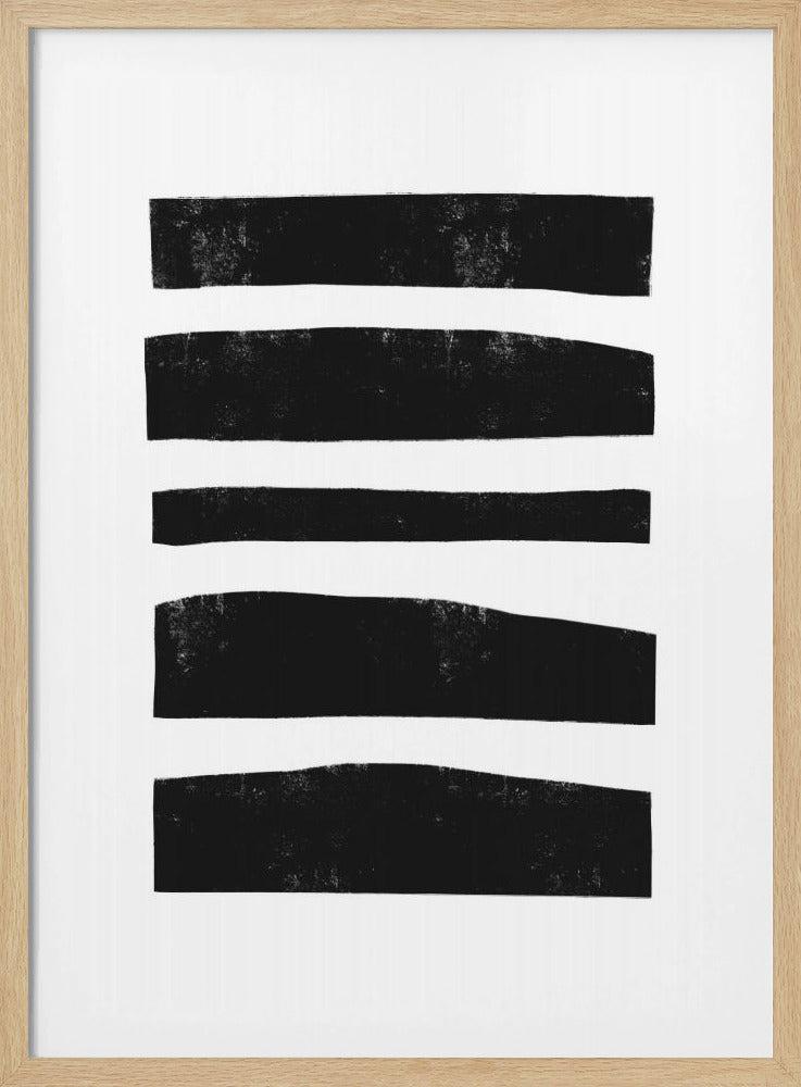Monochrome Streifen | Poster