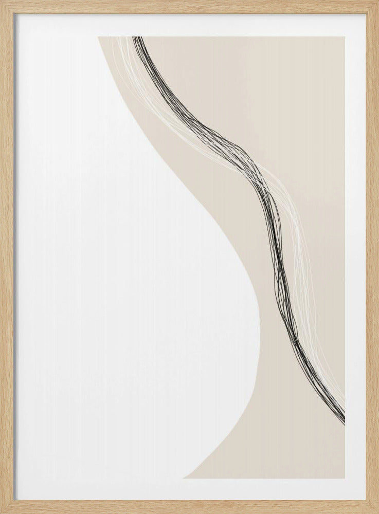 Fließende Linien Harmonie | Poster