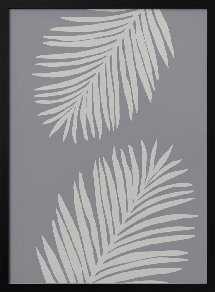 PALM LEAF 03 MEDIUM GRAY | Poster