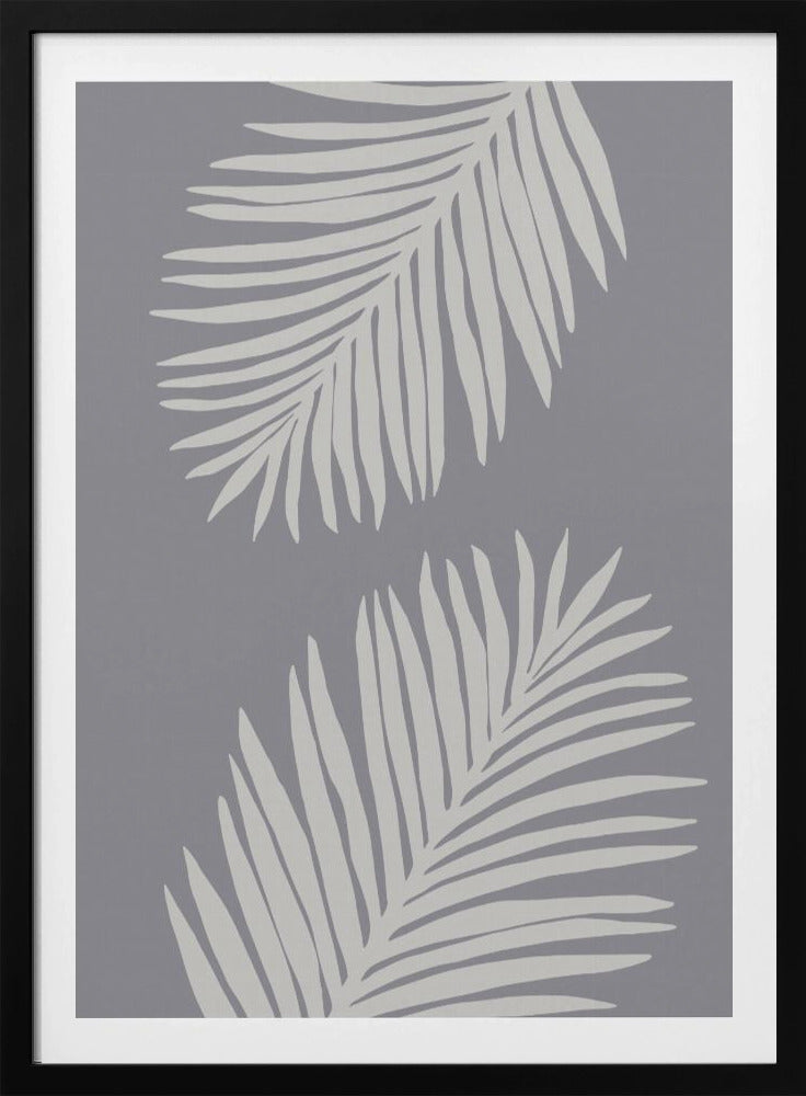 PALM LEAF 03 MEDIUM GRAY | Poster