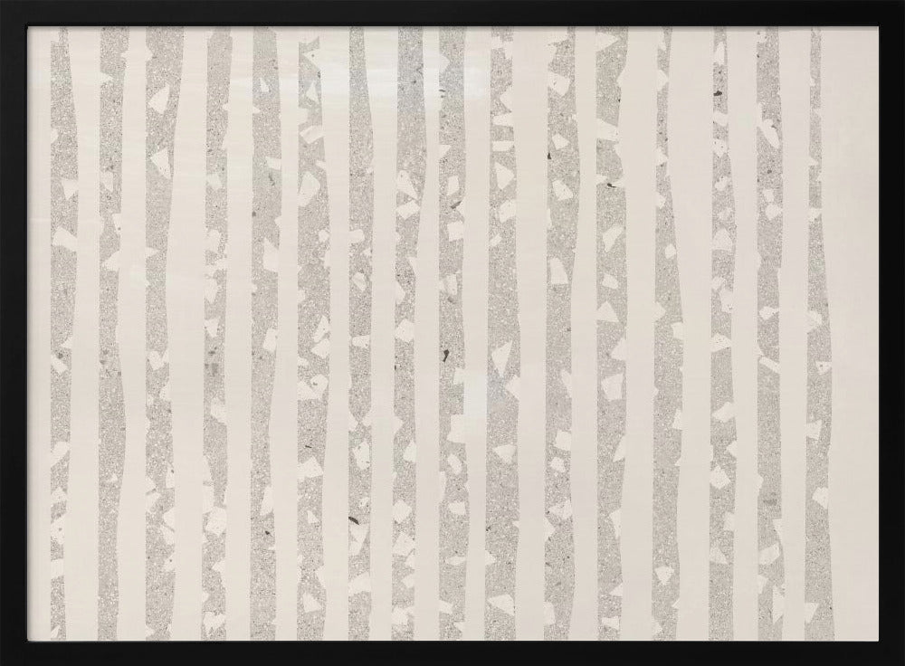 Vertikale graue und weiße Streifen | Poster