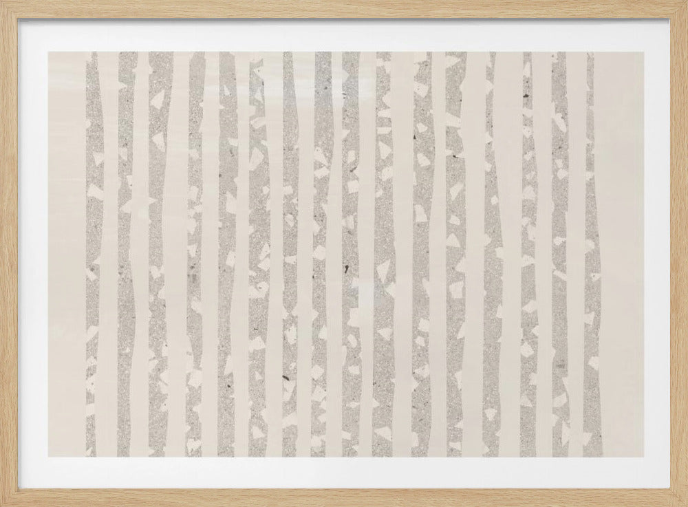 Vertikale graue und weiße Streifen | Poster